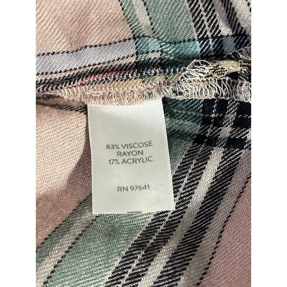 J.Jill Womens Pink Gray Palid Long Sleeve Button Down Shirt Size Medium - Picture 5 of 8